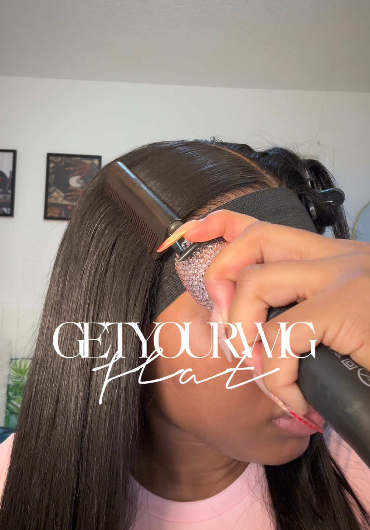 say NO to helmet wigs 💘! here’s how I get my hair flatttt ft. @alipearlhair_official 😍 | 🔗 in b!0 #alipearlhair #widowspeakwig #howtoinstallawig #flatwig #bussdownmiddlepart #alipearl #frontalwig #frontalinstall 
