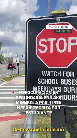 Preocupación en secundaria en Lake Minneola por 'lista negra' escrita por estudiante. http://uni.vi/yeJi1060SfZ