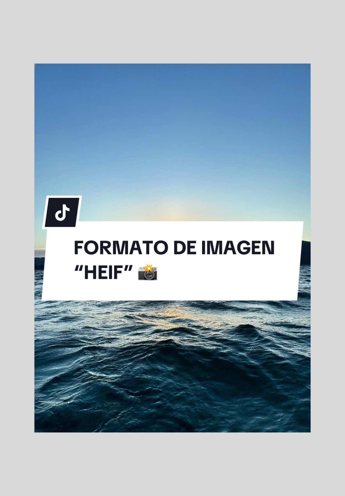 Respuesta a @dany.fjdo ¿Has visto la opción de HEIF en tu cámara y no sabes qué es? Te explico 📸 #fotografia #iphone #heif 