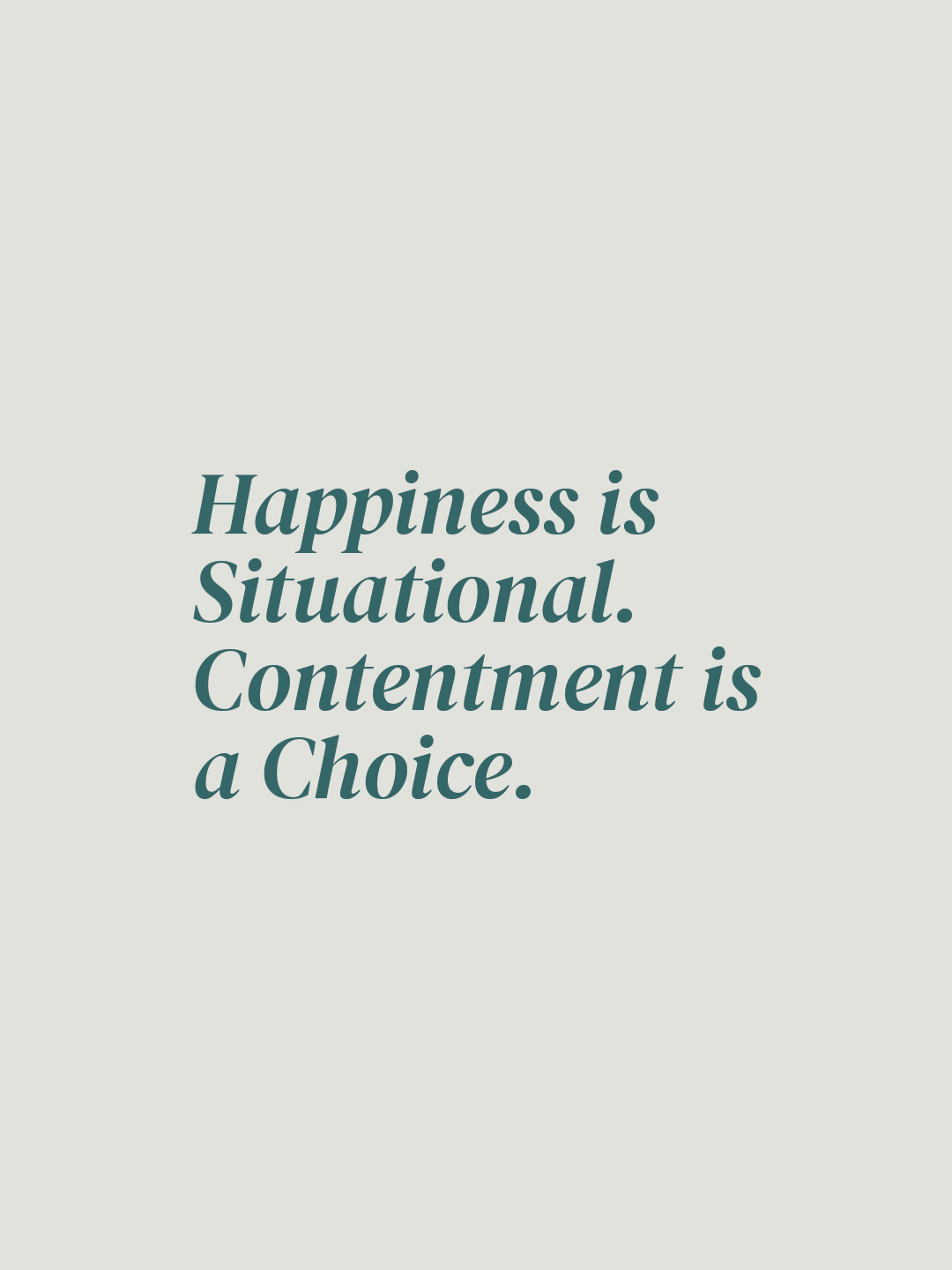 Happiness depends on what’s happening. Contentment depends on who you are. If your peace shifts with your circumstances, you’ll always be chasing it. But true contentment? That’s built from the inside out. #InnerPeace #ChooseContentment #BeyondHappiness