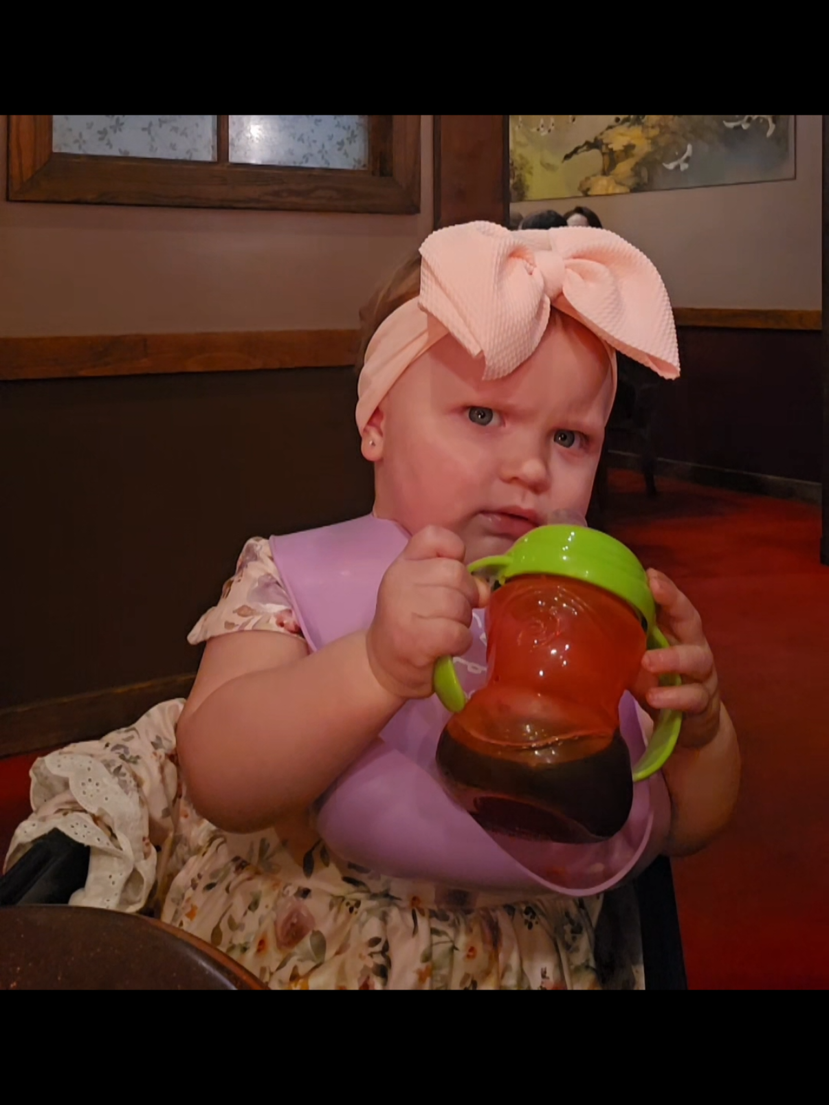 baby first time at hibachi 😋 she  didn't know what to think lol #funnyvideo  #hibachi #babyfirsts #hibachigrill 