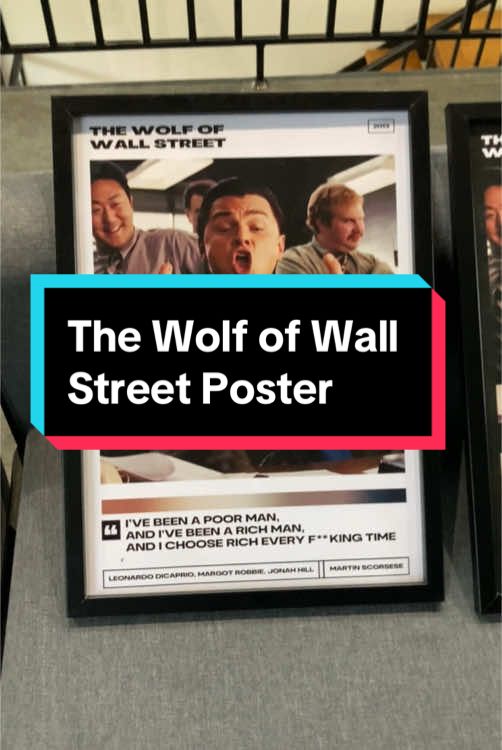 The Wolf of Wall Street Poster #thewolfofwallstreet #thewolf #jordanbellfort #leonardodicaprio #fyp #martinscorsese #trending #foryoupage #margotrobbie #jonahhill #movie #film #funny #fucking #middlefingerup 