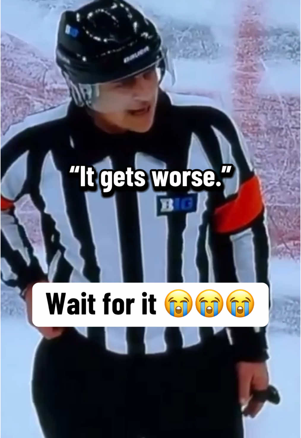 He kept it real 😂 (via asmilefixer/X) #hockey #hockeytiktoks #funny #ref 