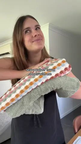 You guys convinced me… I needed some too 🤷🏼‍♀️ #sewing #towelshorts #mom #sew #DIY #sewingtutorial 