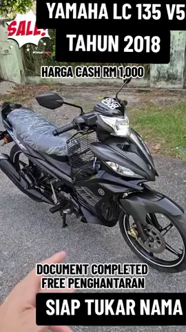yamaha LC 135 v5 tahun 2018 ready stock untuk dijual‼️‼️‼️ ✅Document Completed ✅Boleh Jalan Jauh ✅Condition Motor Semua Oke ✅Free Hantar+Tukar Nama #yamahalc135v5 #yamaha #lc135v5 #yamahalc135v5 #lc135v5malaysia #malaysia #fyp #masukberanda #viral #tiktokviral #malaysiatiktok #terutedseller #postageseluruhmalaysia 