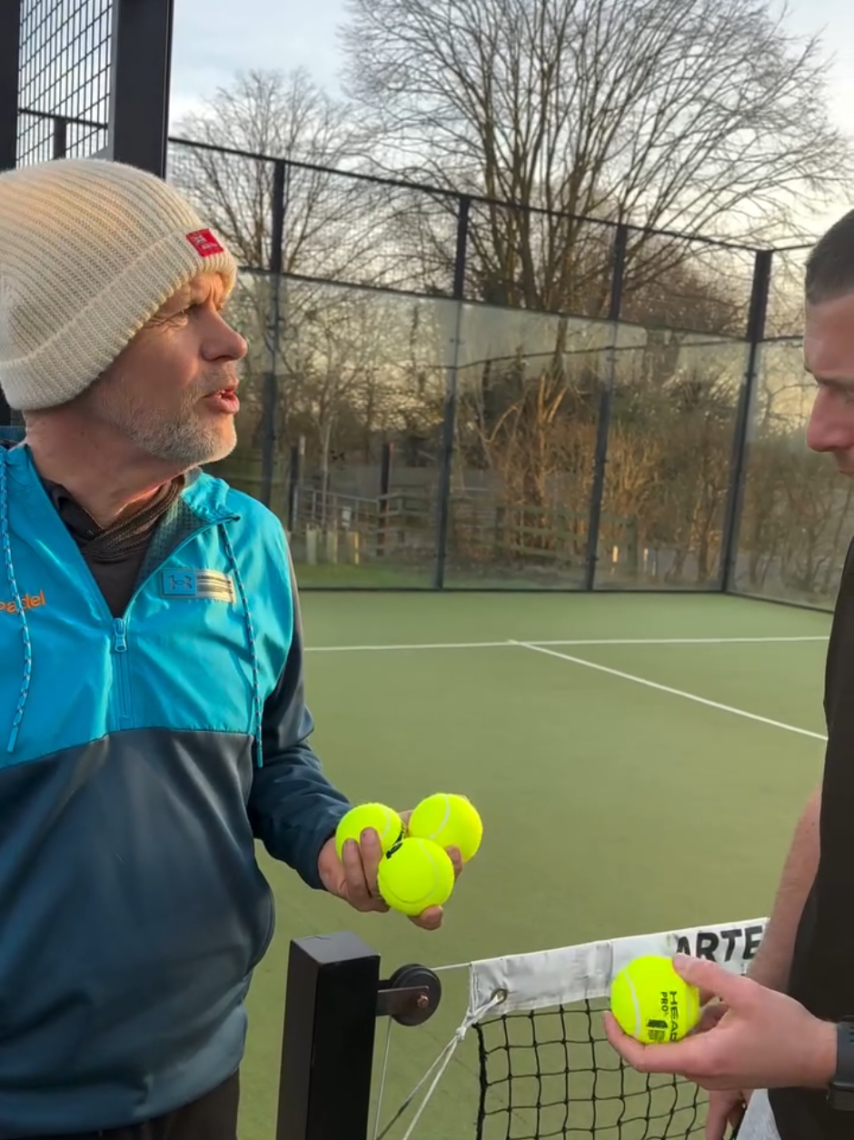 Did you know there's such a thing as a wet outdoor padel ball!?😲🎾  The texture of the ball will determine how much water it will carry when playing on a wet court, so make the right choice to avoid a heavy, saturated ball in those wetter months.🥶✅ @vistapadel 🎥 #padelmania #padelspain #lovepadel #padeltips #padelworld #padelgirl #worldpadeltour #padelpro #padelitalia #padelsweden #padeltennis #padelroma #padelusa #padeladdict #padel #padelmexico #padelargentina #padeldubai #padeltennis #premierpadel #padelfip #playpadel #padeltraining #pádel #instapadel #padellovers #padeltime