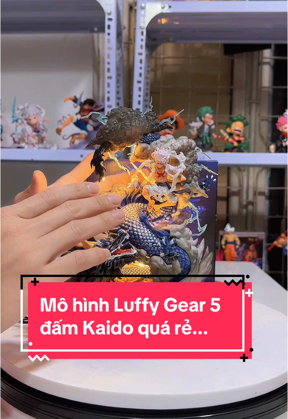 Mô hình Luffy Gear 5 đấm Kaido quá rẻ... #xuhuong #mohinh #luffy #luffygear5 #kaido #onepiece #mohi