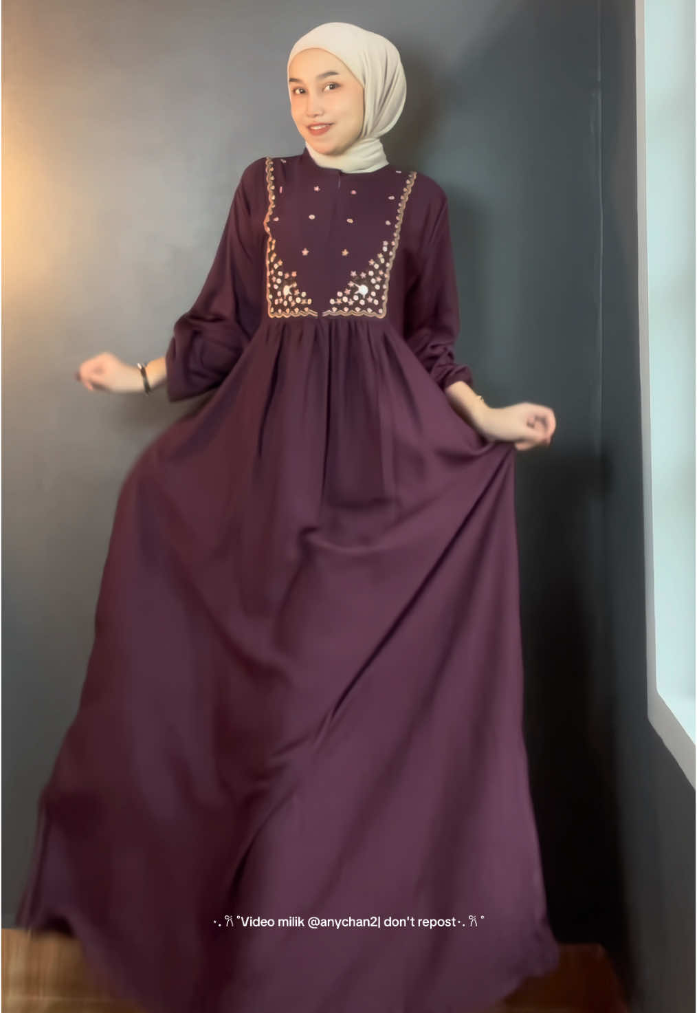 Dress yg aku suka gni elegant nyaman roknya lebar yang mau samaan cekout sekarang beb  #dress #dressbordir #outfit #bajulebaran #Ramadan #ramadankembalikuat #ramadanekstraseru #gamis #gamisbordir #gamismurah 