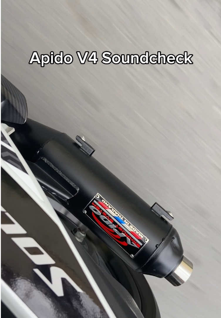Apido v4 soundcheck mga bossing check nyo na sa yellow basket  #apidov4 #apido #soundcheck #pipe #kccmotorcyclepartsandaccessories #fyp #fypシ゚ #foryoupage 