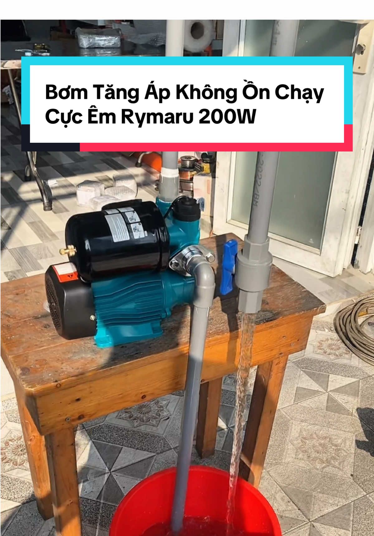 Máy bơm tăng áp không ồn chạy êm Rymaru 200W mô tơ lõi đồng #maybomtangap #maybomtangapdientu #maybom #maybomtangapthongminh #maybomnuoc 
