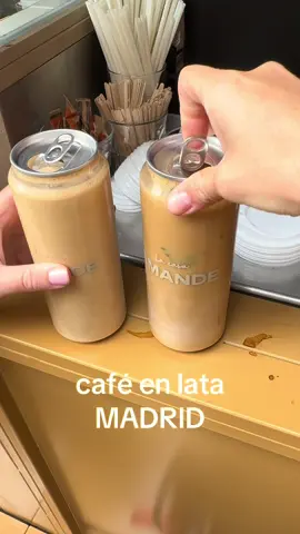 Coffee in a can!!!!!! La Casa Amande (PLAZA OLAVIDE) #madrid #cafemadrid #planesmadrid #desayunomadrid 