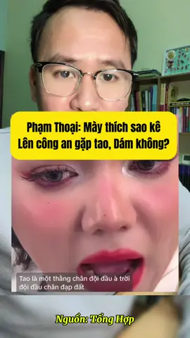 Phạm Thoại nói mày thích sao kê lên công an với tao, thằng nào sai phải chịu. Dám không? #lapdaybonho #phamthoai #mailisa #tuthien #saoke #saoketuthien 