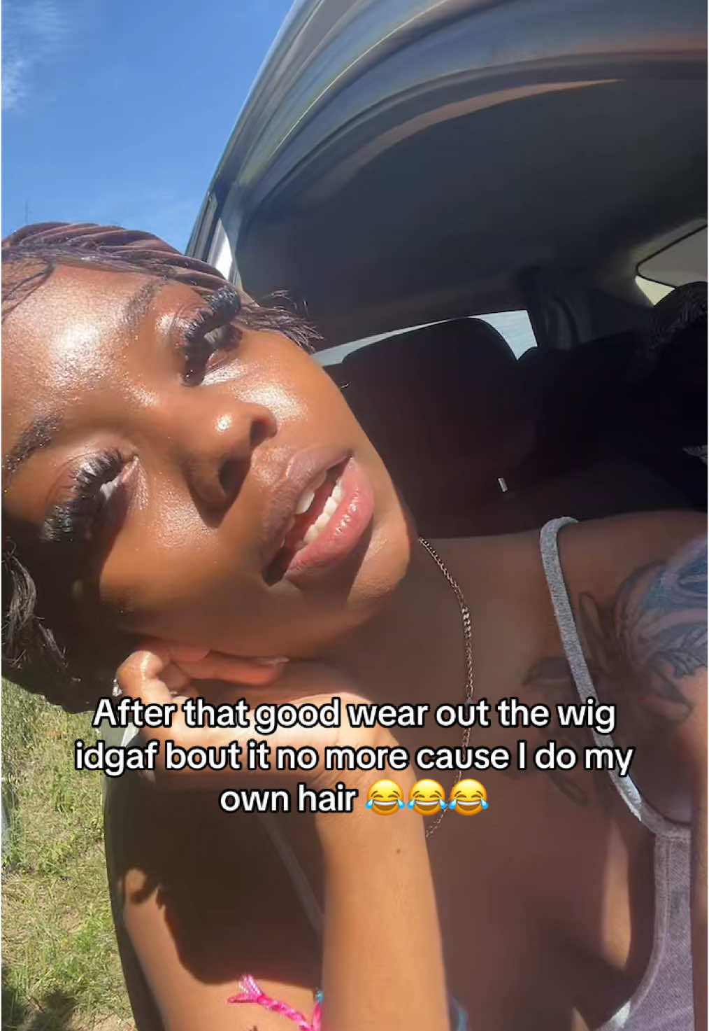 once I get good pics it’s in the bonnet 😂😂#fypシ゚viral #fyp #relatable #girlytok 