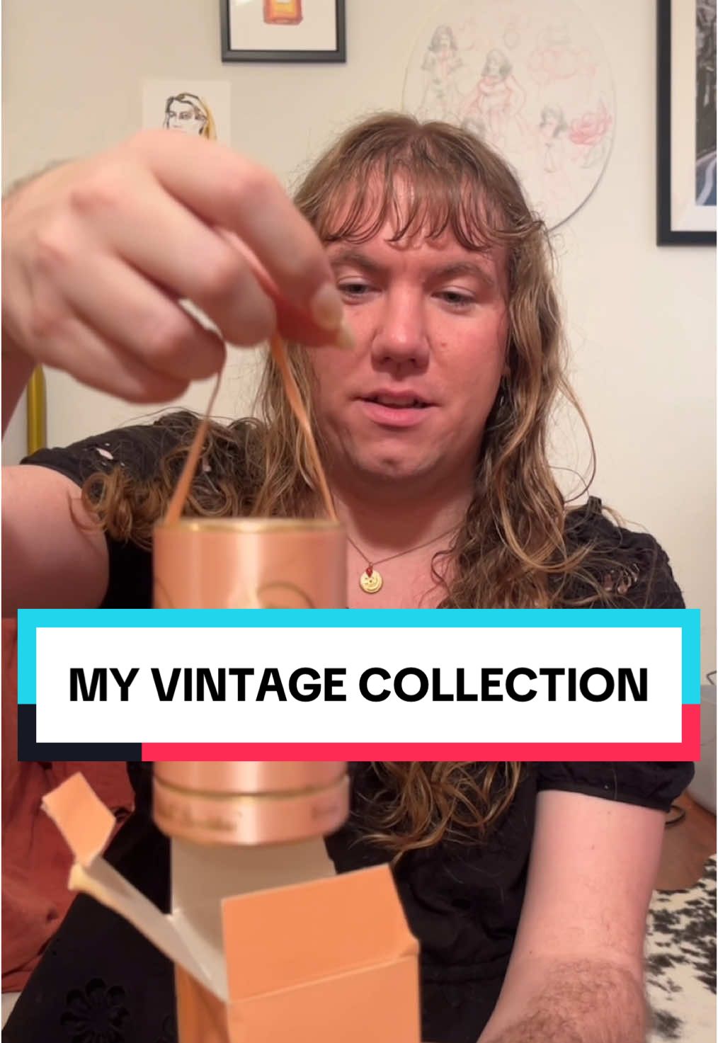 I’m a lover of history and vintage and I’m so excited to be sharing a few of my favorite pieces! That can also be yours on my new vintage section of my website 💋 go check it out please! ##queerfem##transfem##queertok##vintagecosmetics##vintagetreasures##vintagevibes##dressmaker##queertiktok##vintagefinds