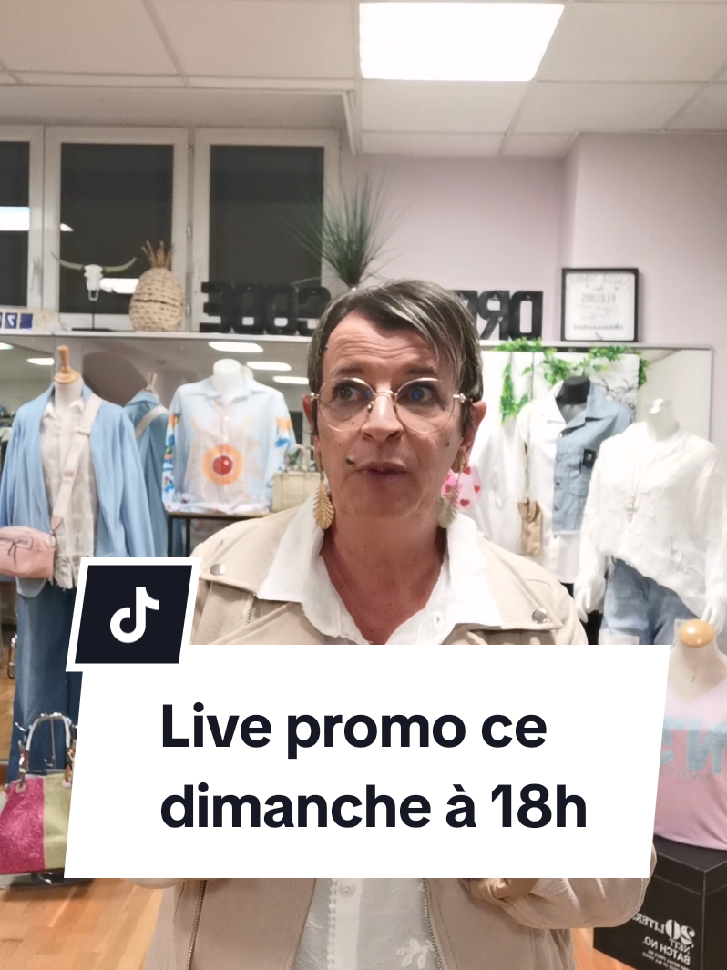 RDV ce dimanche 2 mars à 18h pour un live promo vente directe 🥰 #shopping #live #liveshopping #livepromo #dresscodegap 