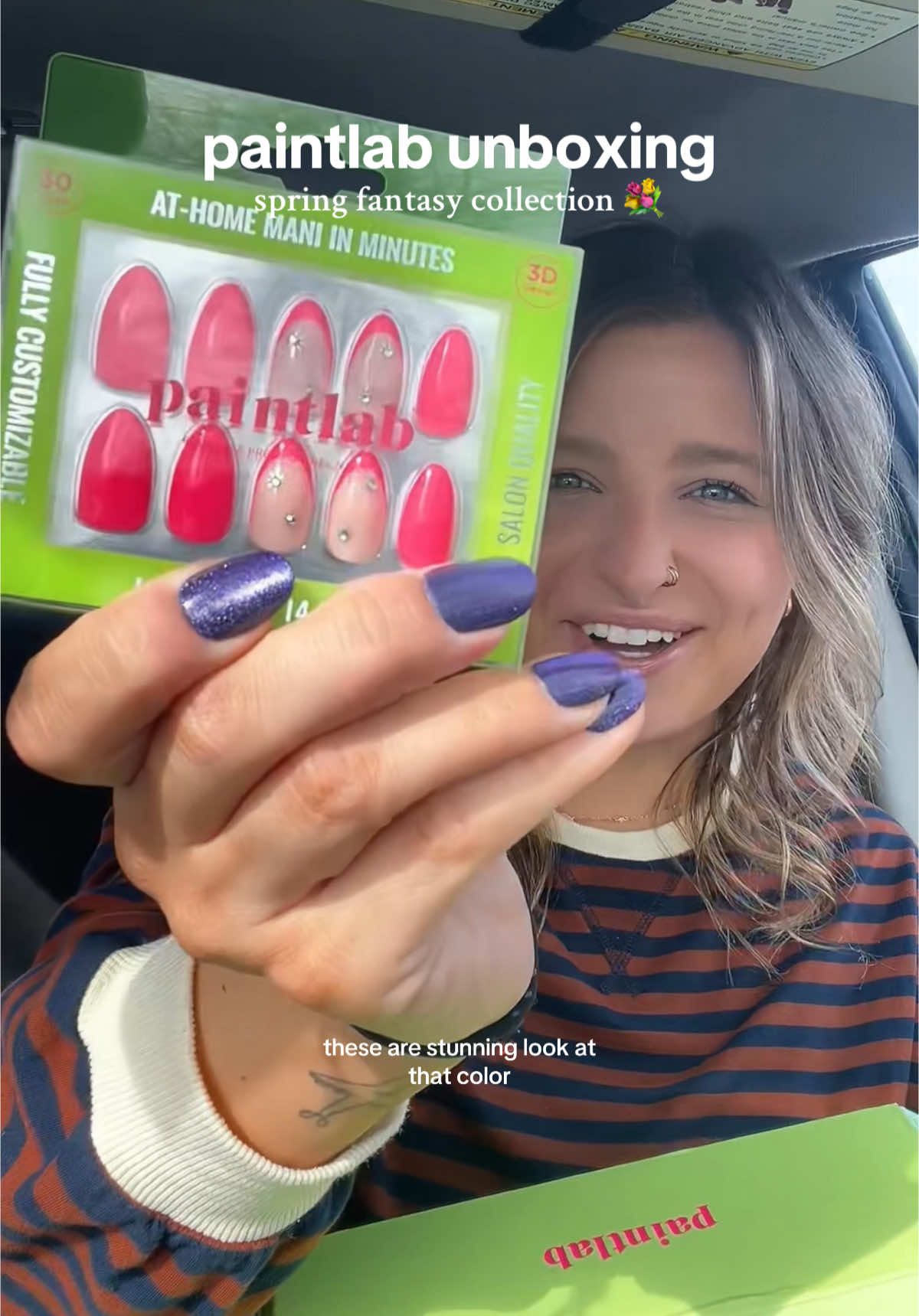 newest collection from @paintlabco 💚💐 #paintlab #paintlabnails #paintlabco #pressonnails #nailsoftiktok #unboxing #marissainthemidwest  #creatorsearchinsights 