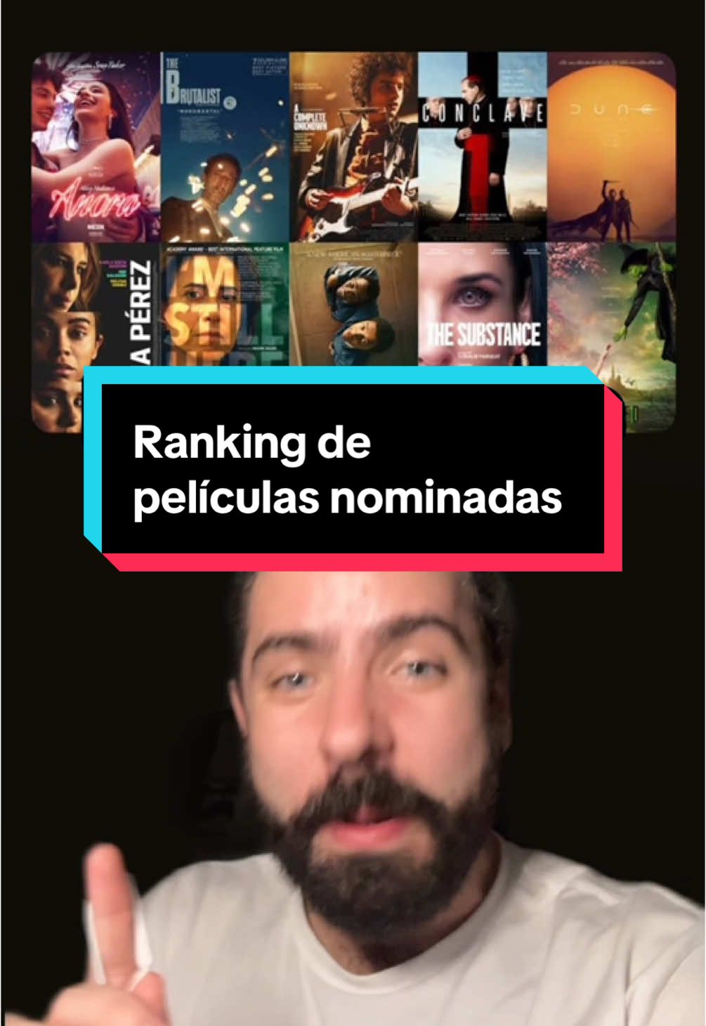 Reitero que este es mi ranking personal, se vale cualquier otro orden, al final no existe eso de un premio objetivo. #bestpicture #mejorpelicula #oscars #academyawards #cine #ranking #hollywood 