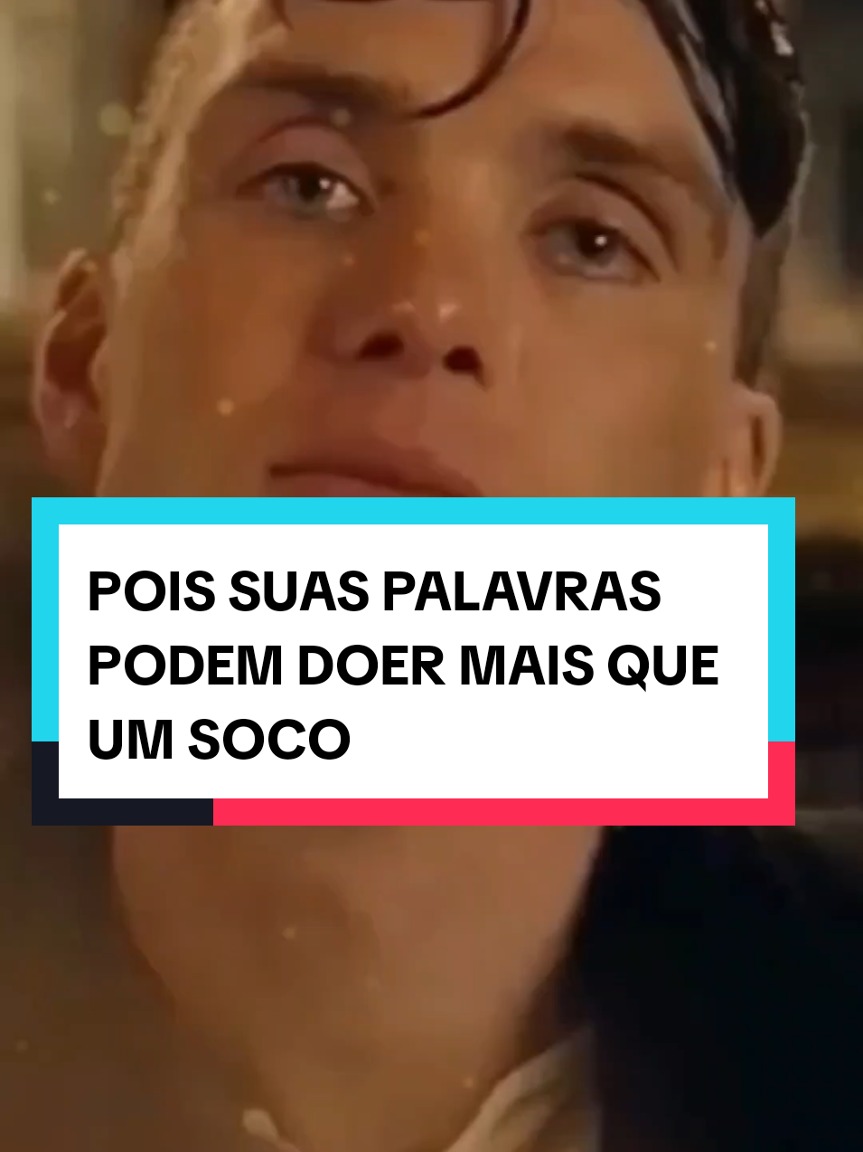 POIS SUAS PALAVRAS PODEM DOER MAIS QUE UM SOCO. #thomasshelby #motivação #reflexão #mensagemdereflexão #peakyblinders #foco 