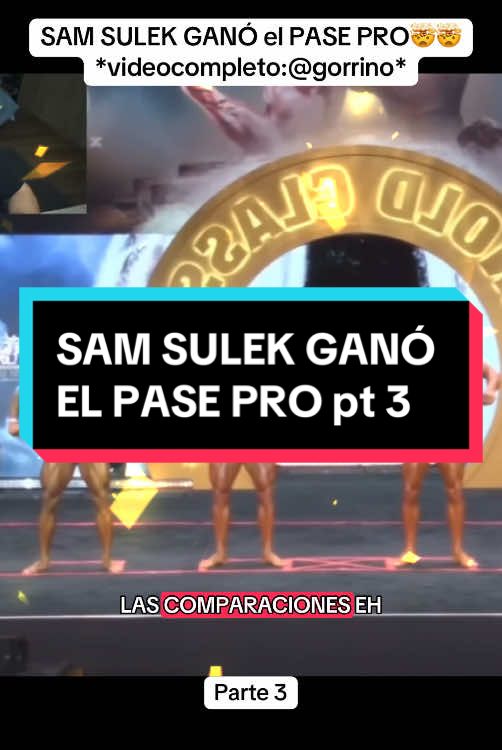 Sin preparador y sin equipo  SAM SULEK GANA LA TARJETA PRO 🤯 #gymrat #parati #samsulek #samsulekeffect #samsulekedit #fisicoculturismo #gymbro #paratiiii #GymTok #gymbros #gymrats #Fitness #Gym #fyp 