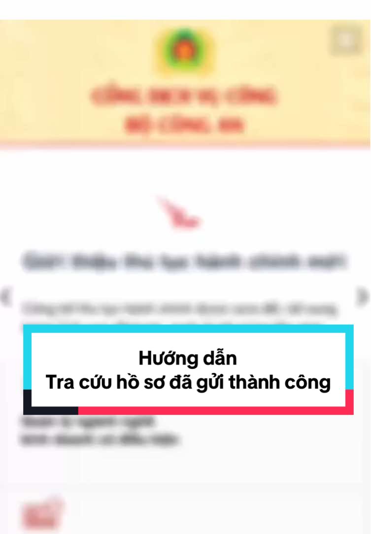 Hướng dẫn tra cứu hồ sơ đã nộp #xuhuong #tthc #tracuuhoso 