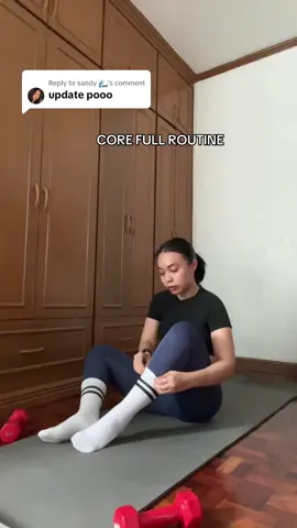 Replying to @sandy 🌊 Hi sis, forda core full routine! 😄 #core #coreworkout #abs #absworkout #dumbell #dumbellworkout #homeworkout #exerciseathome #Fitness #fitnessgoals #GymTok #stayfit #staystrong #workoutmotivation 