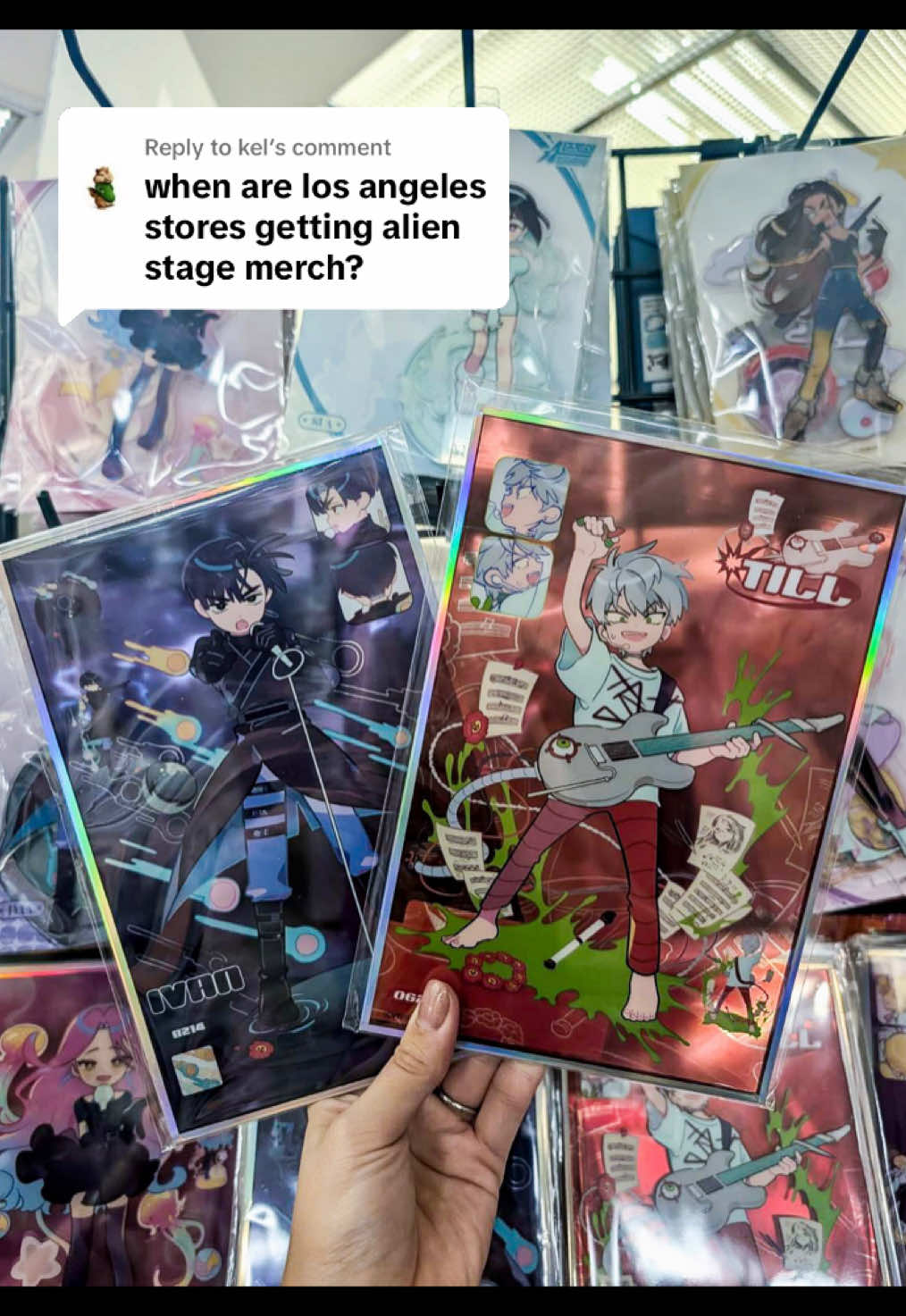 Replying to @kel Alien Stage merchandise is now available at Kinokuniya Los Angeles as well! While supplies last!  For those wondering…Our Santa Anita location is almost sold out of Alien Stage related goods. #alienstage #alienstagevivinos #vivinos #gmeng #kinokuniya #losangeles