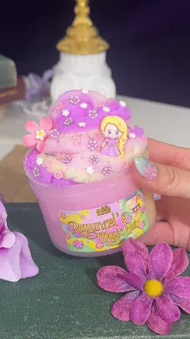 Rapunzel's Magic Hair 💇🏼‍♀️ a cloud slime that smells like yummy banana pudding. Stretching this slime makes it fluffy, drizzly, and luxurious to the touch #slimeasmr 