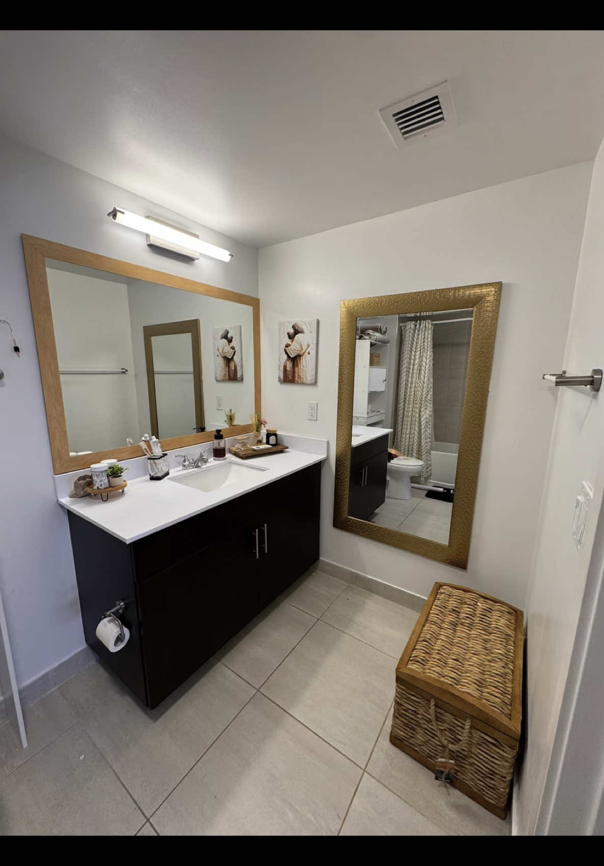 Bathroom small budget makeover 🤓 #CapCut  #bathroom #bathroomrenovation #renovationproject #luxurybathroom #renovationseries #renovatehouse #beforeandafter #bathroommakeover #divproject #renovatingourhome #bathroomremodel #bathroomdecor #renovationtoronto