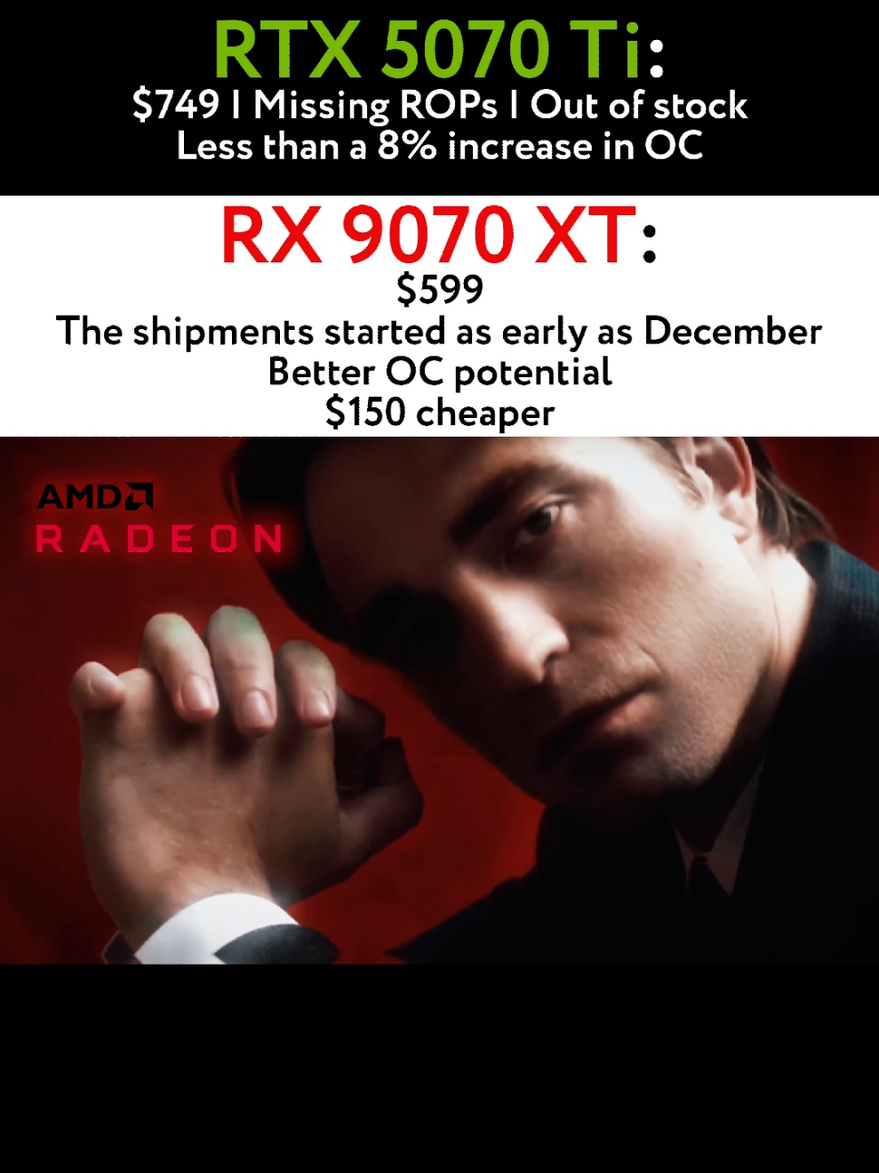 Has AMD finally moved to capture the gaming market? 🤔🔥 #amd #radeon #rx9070xt #9070xt #gpu #pc #nvidia #fsr #dlss #gpus #pcs #gaming #pcbuilding #rtx5070ti 