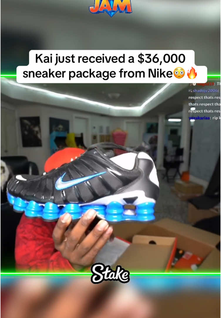 Kai just received a $36,000 sneaker package from Nike😳🔥 #Kai #kaicenat #fyp #foryou #arkhamcity #arkhamasylum #arkhamorigins #arkhamknight #foryoupage #viral #amp #batman #batmanarkham #ishowspeed #speed kai cenat playing batman arkham streamer #twitch #irl #gaming #stream #livestream #streaming #livestreaming #nike #sneakers #sneaker #sneakerhead 