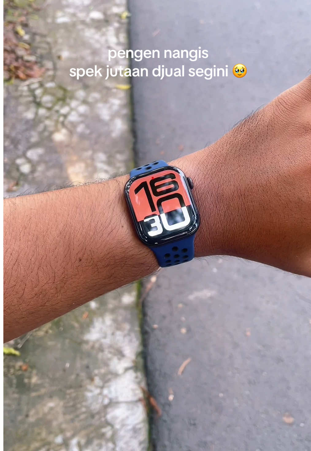 asli sedih bgt,  @Puspoadi layar udh amoled pula #smartwatch #mirrorsapce #mirrorspacewatch10 #cuanmspace 