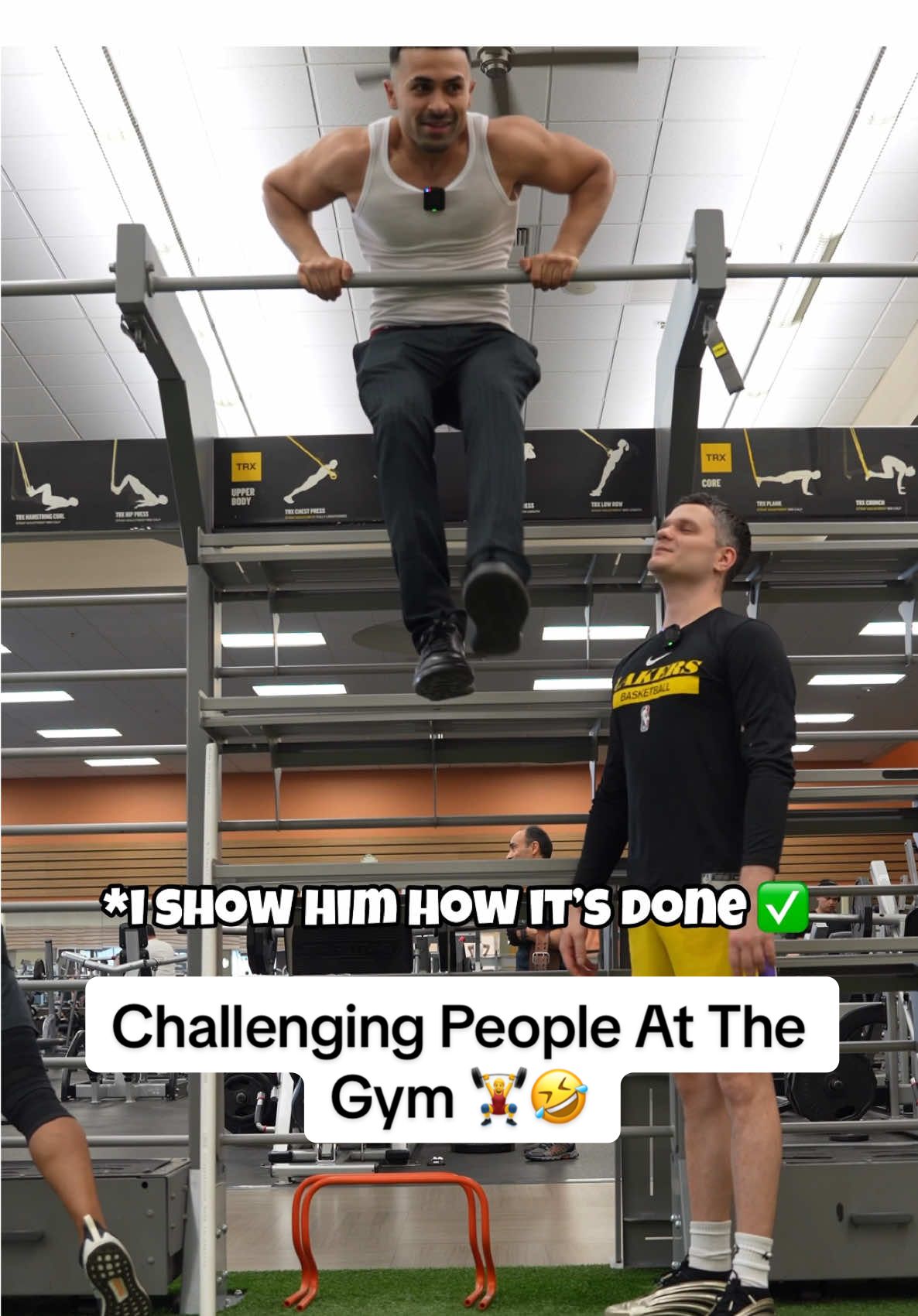 I Pulled Out The Muscle Ups 🏋️‍♂️🤣 #fyp #gym #fypシ #foryoupage #basketball #GymTok #lol 