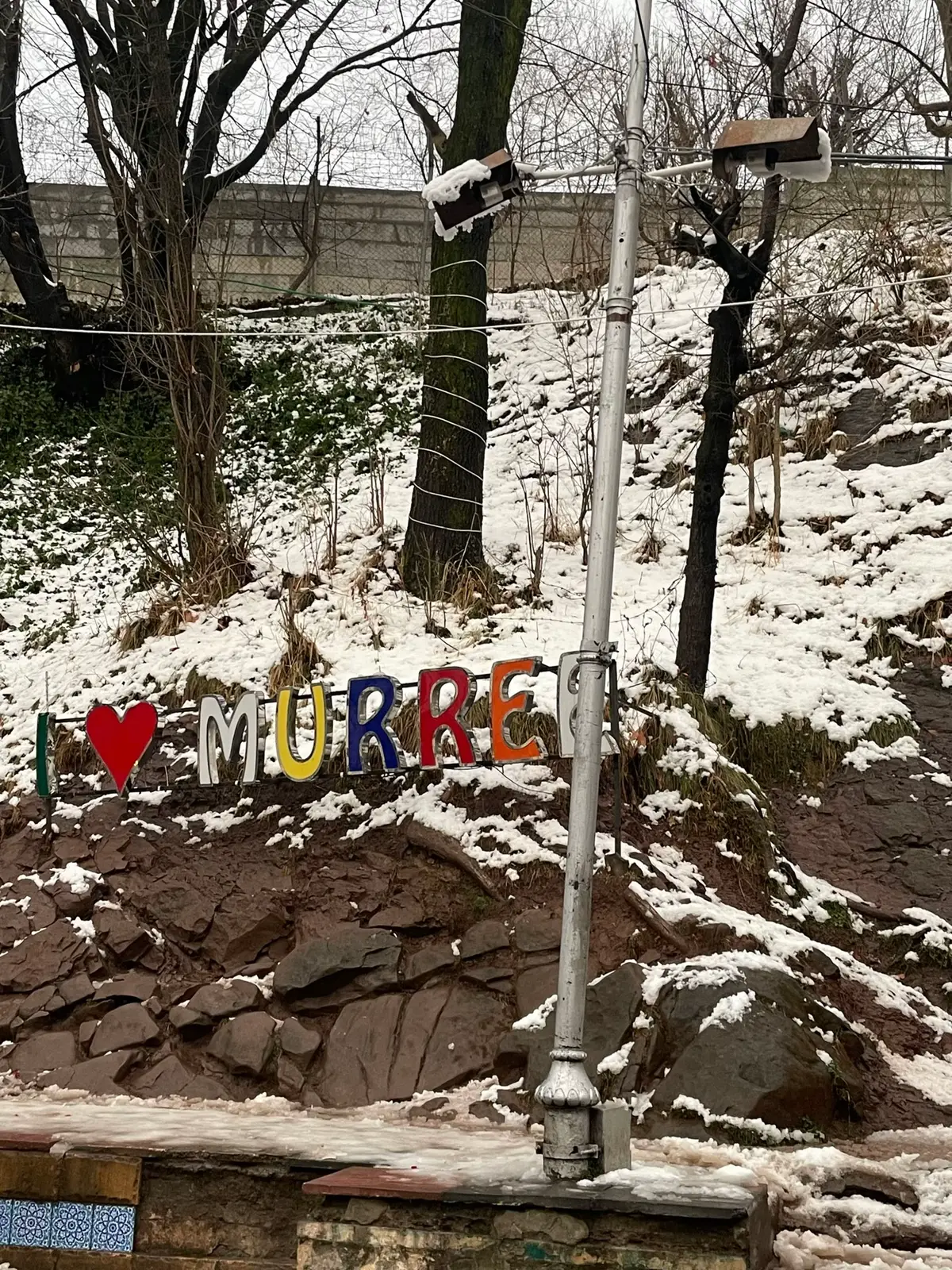 #pakistan #couplemoments #couple #snow #murree #enjoymoment 