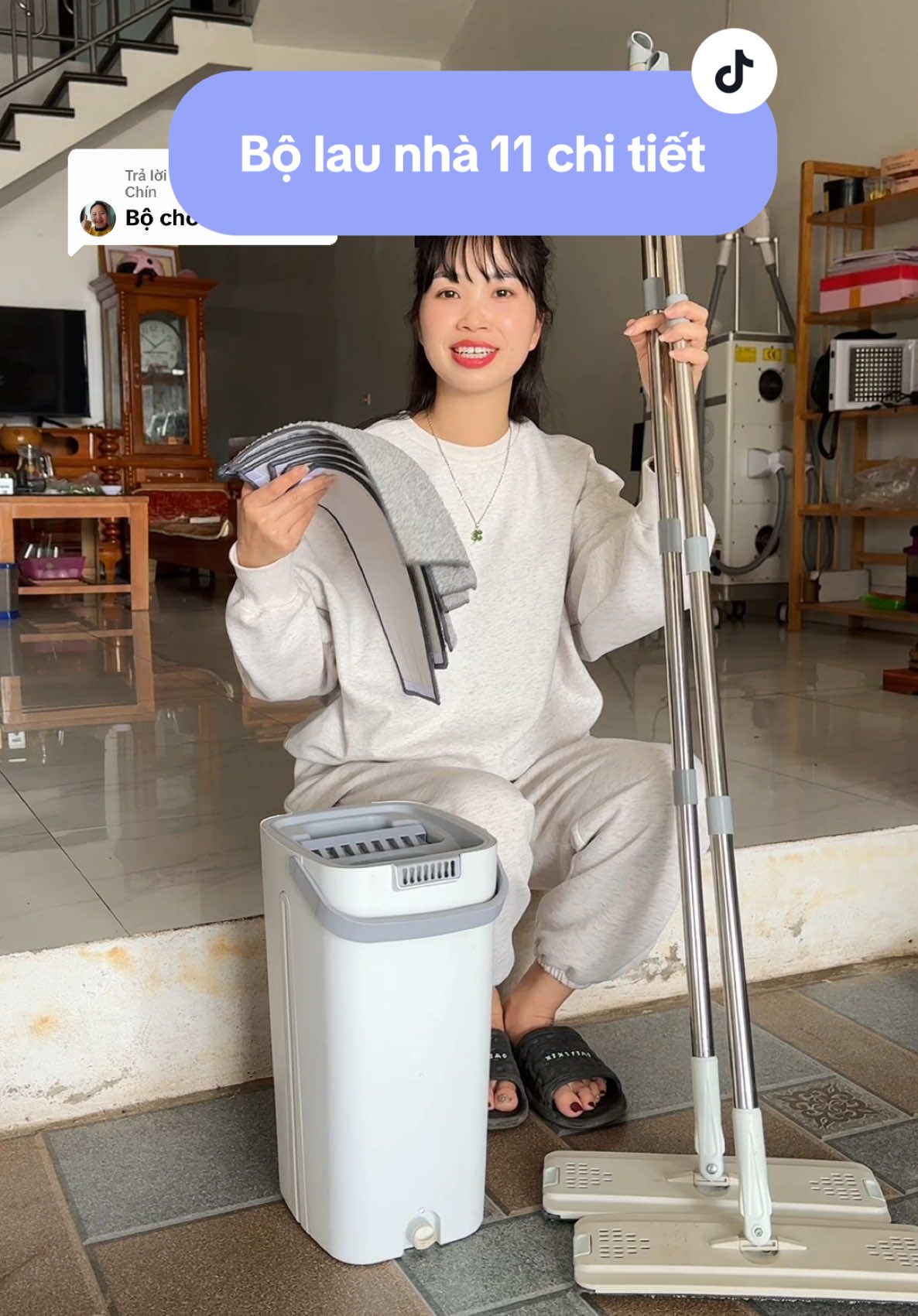 Trả lời @Nguyễn Chín Bộ lau nhà 11 chi tiết giá hời #diepcoine #bocaylaunhathongminh 