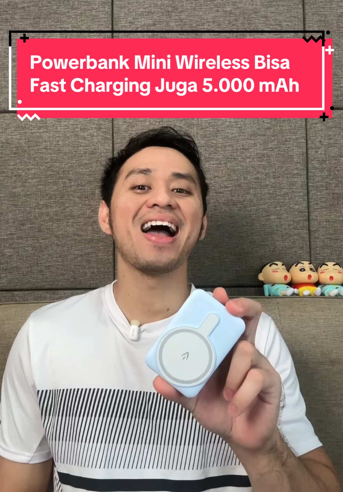 Powerbank Mini Wireless Bisa Fast Charging Juga 5.000 mAh #powerbankmini #powerbankwireless #powerbankfastcharging 