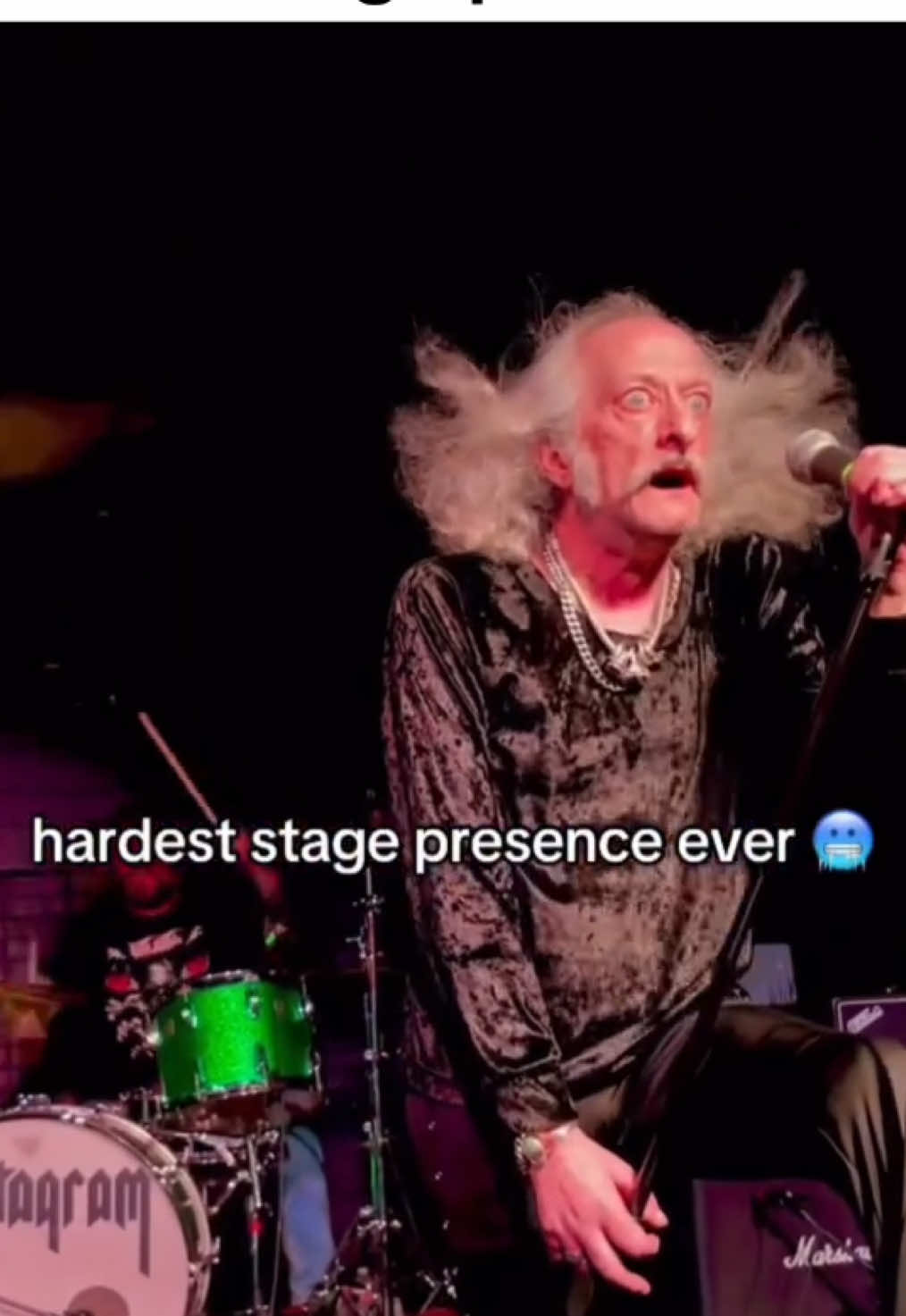 Hardest stage presence ever!!  #music #stagepresence #funny #musicmeme 