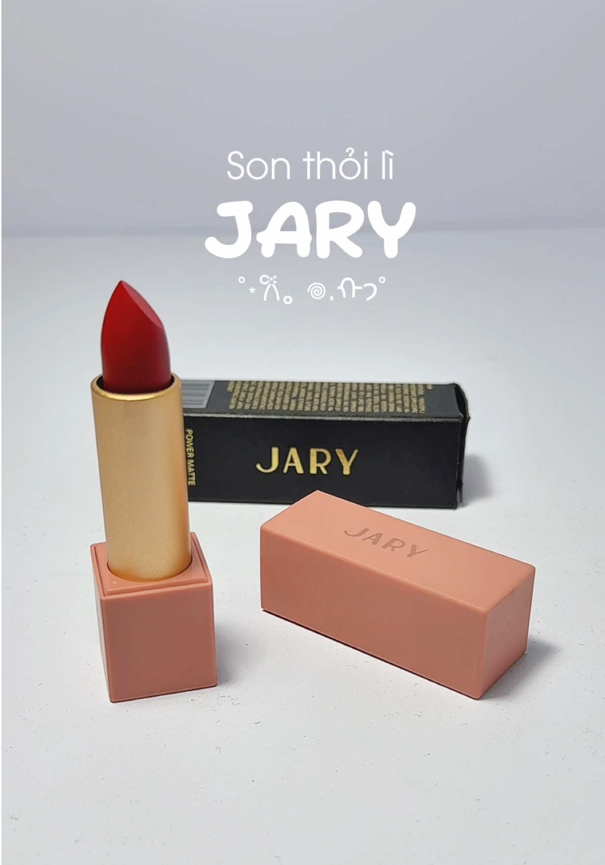 Son lì màu đỏ tươi sáng bừng mặt luôn #sonjary #jary #son #makeup #xuhuong 