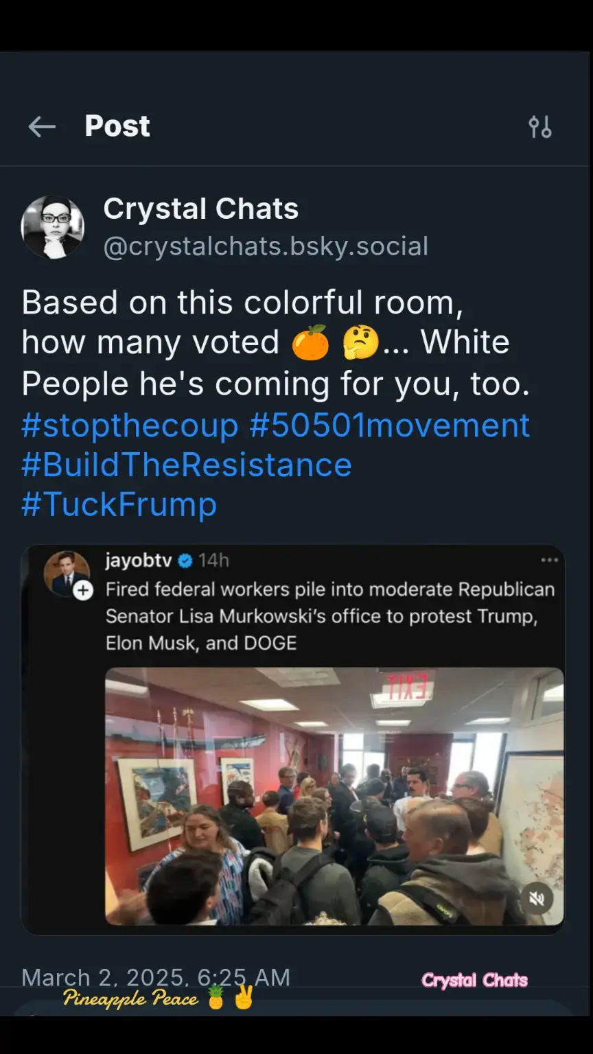 Based on this colorful room, how many voted 🍊 🤔... yt People he's coming for you, too. #stopthecoup #50501movement  #BuildTheResistance #TuckFrump 