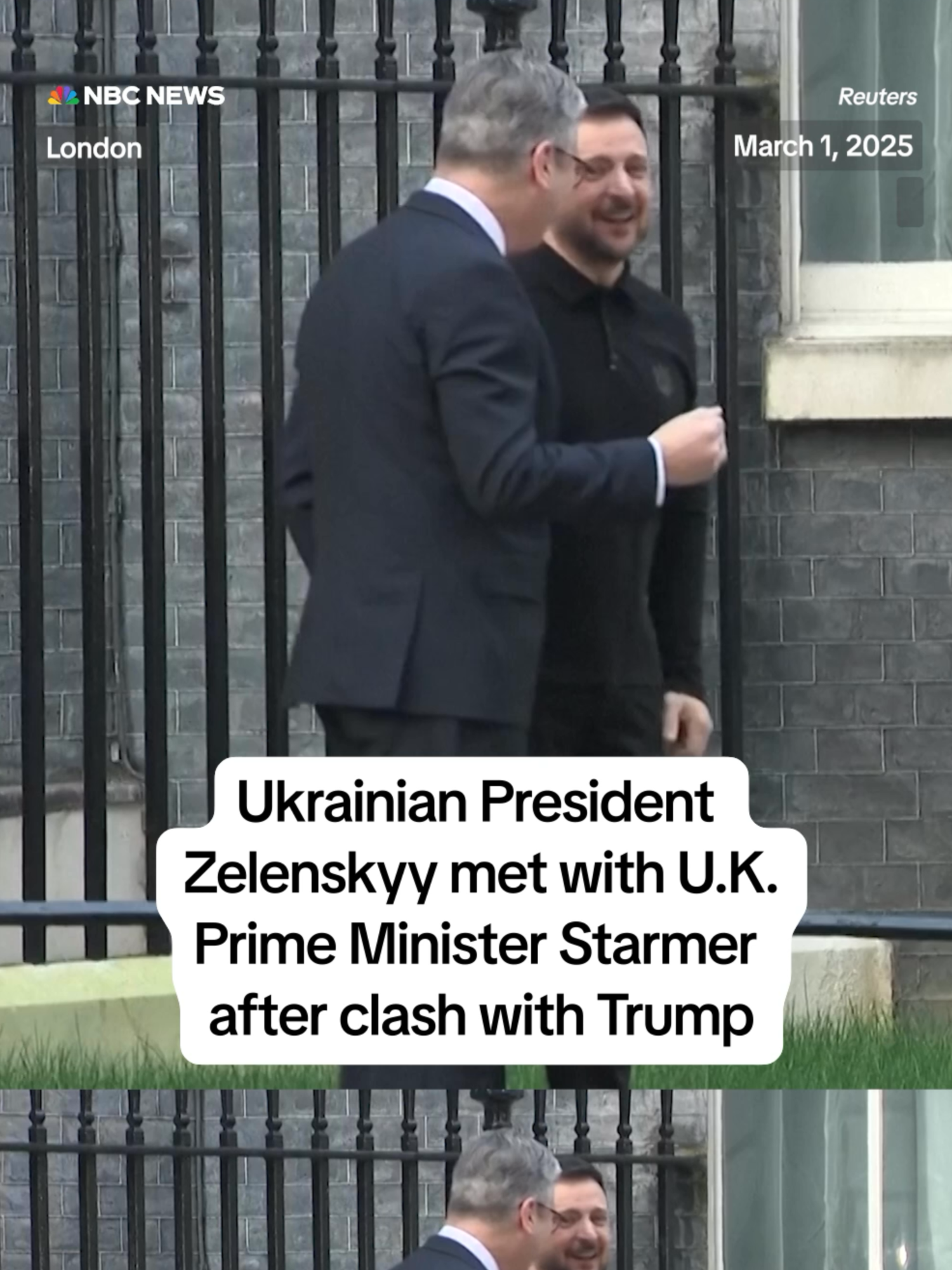 Ukrainian President Volodymyr #Zelenskyy meets with British Prime Minister Keir Starmer just one day after clashing with President Donald #Trump at the White House.