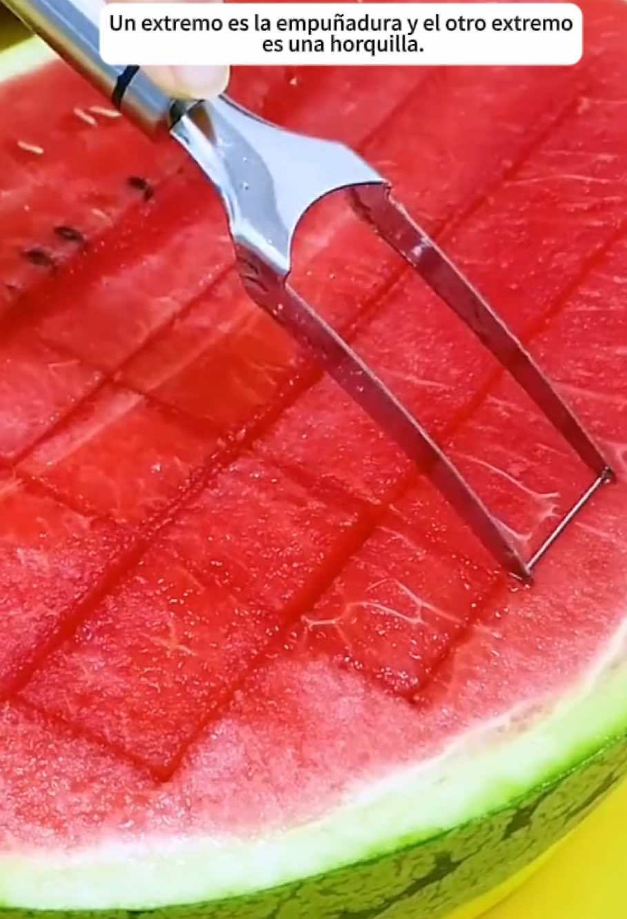 Watermelon Fork Slicer Cutter #TiktokShopLoveAtFristFinf #spotlightfinds #fyp 