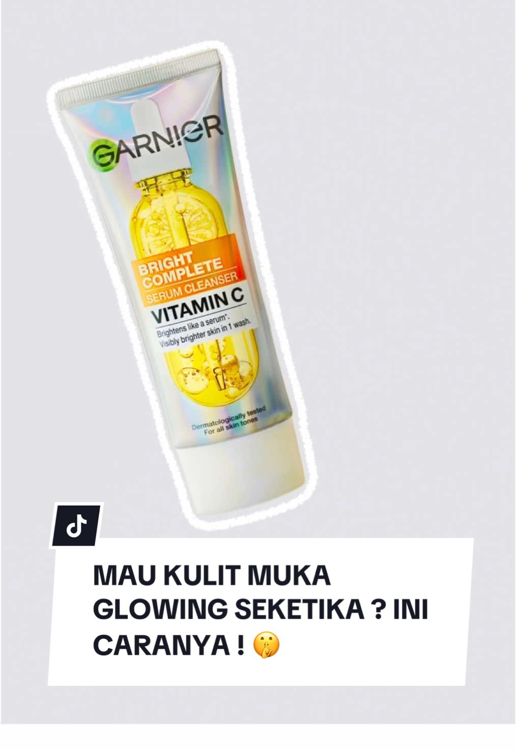 Garnier Serum Cleanser setara dengan 1  botol serum! 🥳 Kulit langsung cerah hanya dengan sekali pakai, Yuk glowing bareng garnier ! 💛 Cek di Keranjang Kuning yaa ! #GarnierIndonesia #Skincare #GarnierCleanserSecerahSerum #SkincareViral #MencerahkanKulit #RekomendasiSkincare  #Serum #Cleanser #VitaminC 