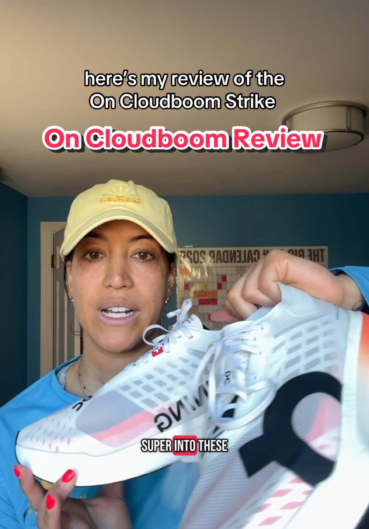 review of the @On #cloudboom strike and I am OBSESSED. super supportive - felt no pain while running. gorgeous colors, comfortable fit. 10/10… would absolutely run a #marathon in these! #marathontraining #onrunning #runningshoe #runningshoereview #apbprunstheworld 