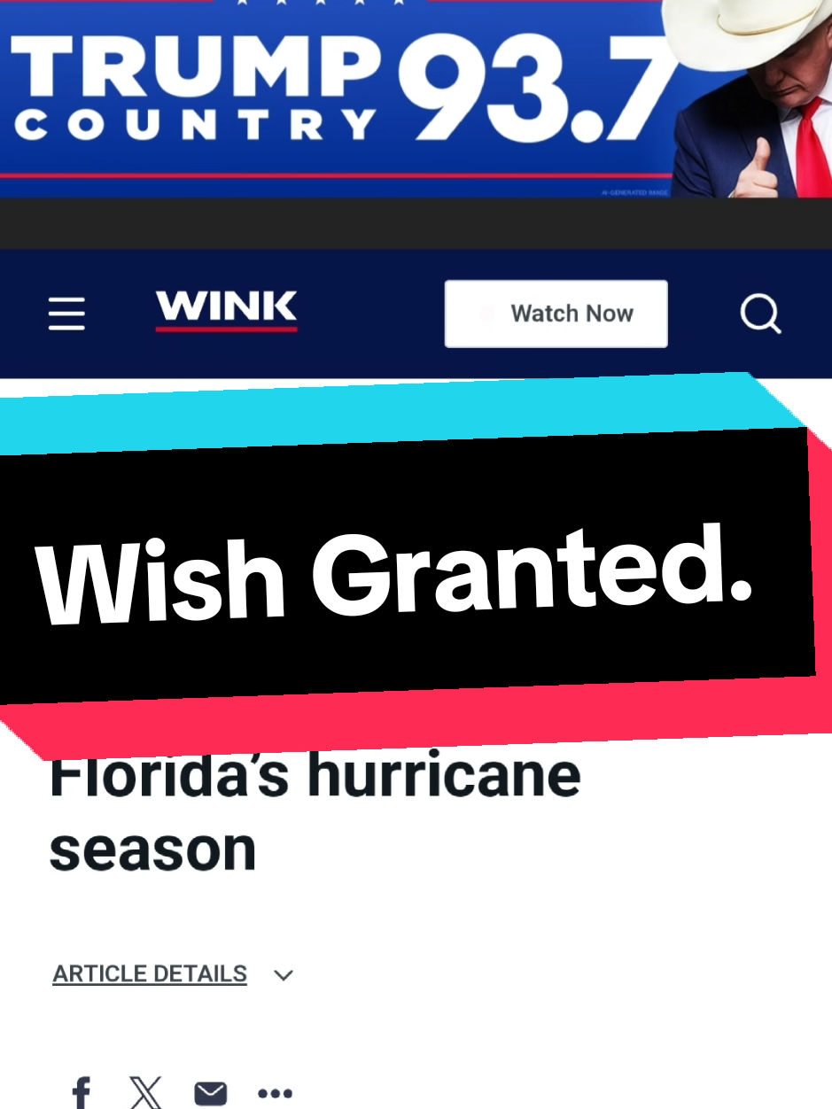 You wanted to be truly blind? Wish granted. #floridiangonerogue #florida #noaa #elon #consequences #flooding #hurricane 