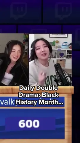 Valkyrae and Fulsie Make Questionable Black History Month Answer: Ludwig and Friends Play Jeopardy #gaming #podcaststories #streamer #stream #twitch #streaming #podcast #tiktok #drama #viral #pressesc #valk #valkyrae #lud #ludwig #fuslie #slime #miyoung #jeopardy 