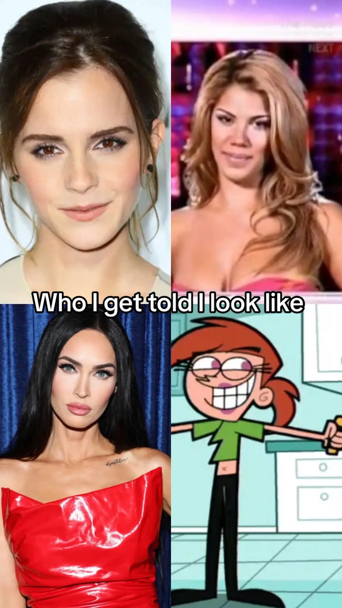 Vicky will never not be funny to me #lookalike #emmawatson #rocky #badgirlsclub #meganfox #fairlyoddparents #celebrity #actress #trending 