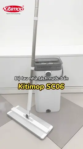 Bộ lau nhà cỡ lớn Kitimop SC06 trang bị khả năng tách bẩn vượt trội giúp lau nhà sạch hơn gấp 5 lần 💦💦 #caylaunha #bolaunha #bolaunhatachnuocthai #bolaunhatachnuocban2ngan #caylaunhathongminh #bolaunha 