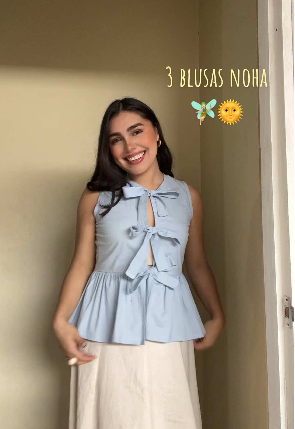 Mi favorita es la última 🧚🏻🌸🤍  #blusas #costura #sewing #emprendimiento #ecuador 