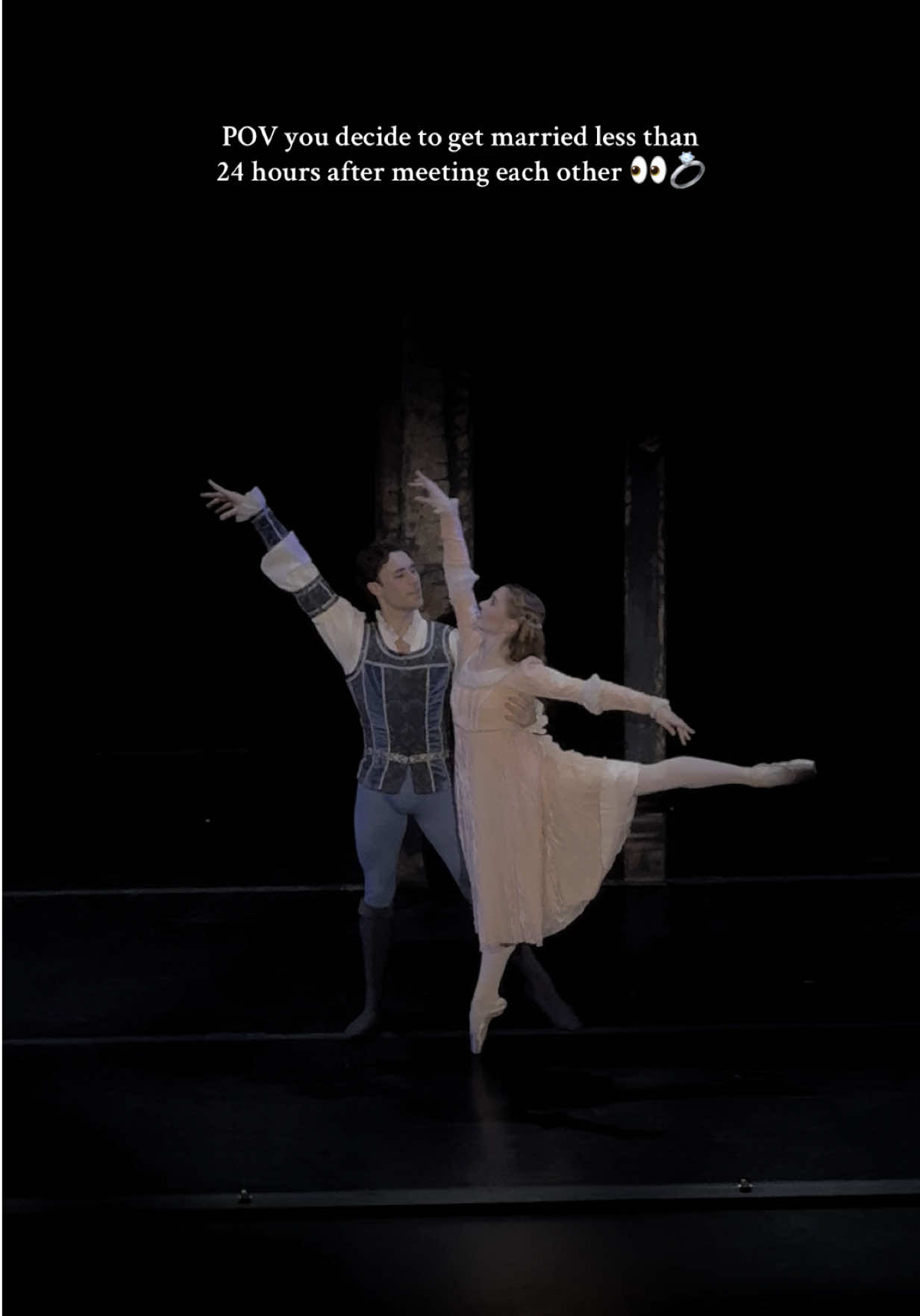 Secret wedding vibes 💒💍 #ballet #ballerina #pointeshoes #romeoandjuliet Choreography by Young Soon Hue-Simon for Sacramento Ballet. Filmed by Genevieve Szaly.