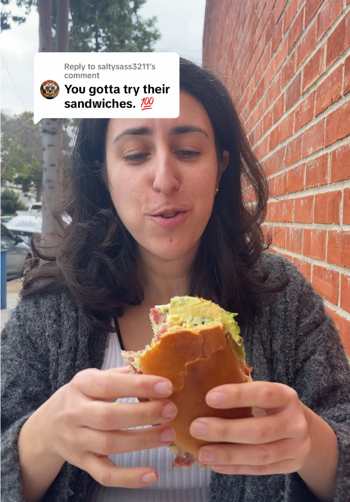 Replying to @saltysass3211  Back at Mario’s Italian Deli because y’all said we HAD to try their sandwiches—and you were right! 😮‍💨🔥 This time, we went for the BAD BOY sandwich with pastrami, provelone cheese, avocado, lettuce, onion, cherry peppers, and their amazing house dressing. Let’s just say… it earned that name 💯 5/5. We also tried the spicy muffuletta, stacked with Italian cold cuts, provolone, and a spicy muffuletta mix. Solid 4/5, and we’d definitely get it again! Would we come back? No question. ✅  Have you tried these yet? ⬇️