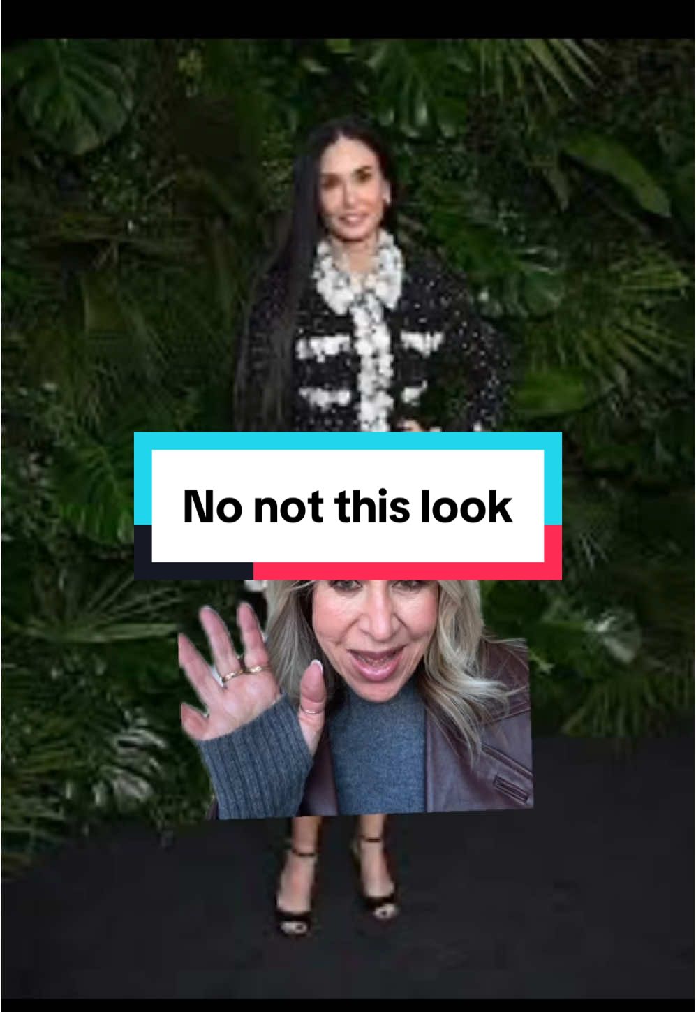#greenscreen even a woman as gorgeous as #demimoore cannot save this look from @ChanelOfficial #redcarpet #oscarsparty 